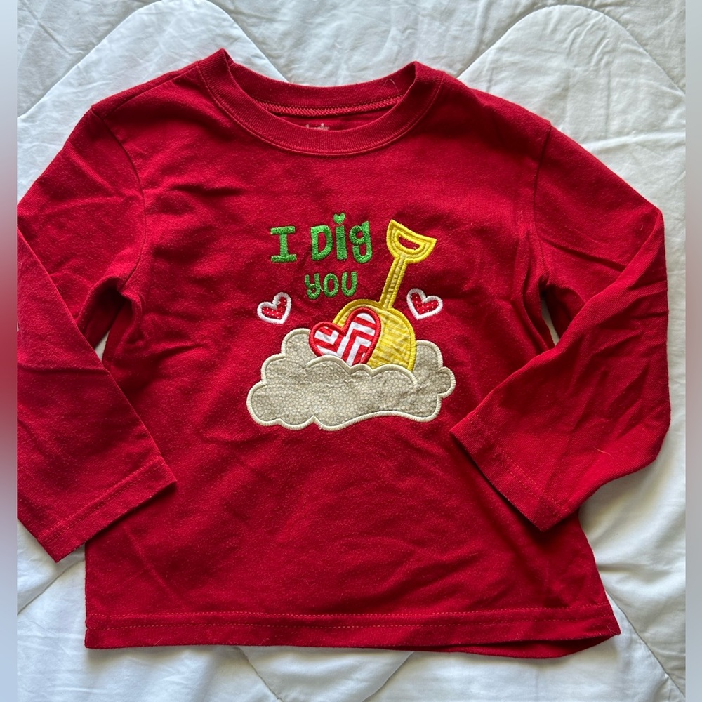 Appliqué Beach & Hearts Shirt 3T
